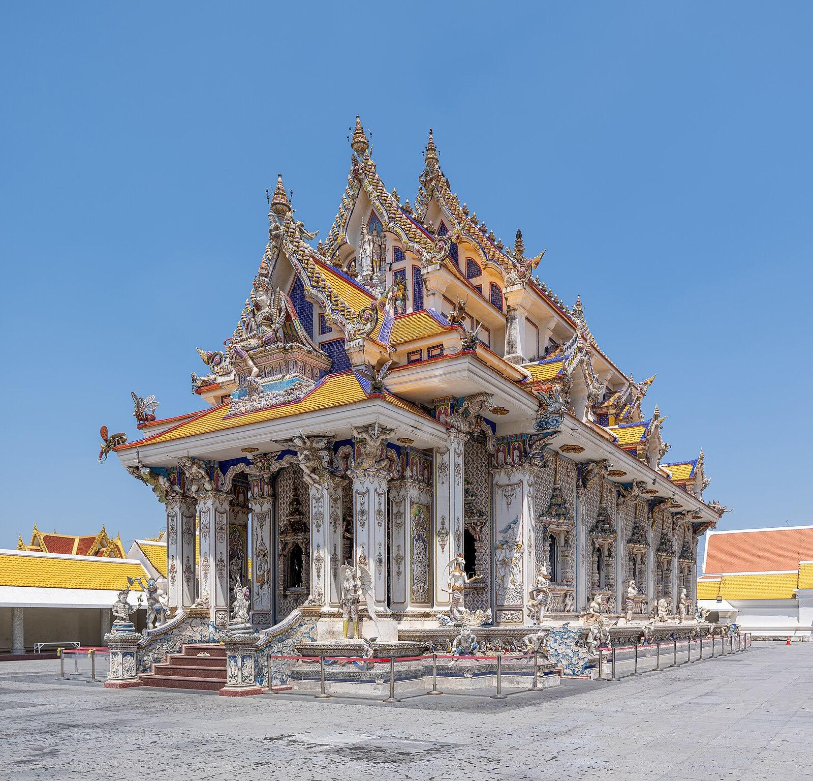 Wat Pariwat Ratchasongkram ubosot Bangkok Thailand by Don Ramey Logan